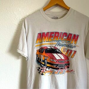 Pacsun Racing American Thunder Race Car Graphic T-Shirt Natives Of The Weekend
